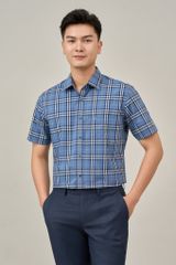 Sơ mi nam cộc tay May 10 form RegularFit mã 010124104GB AK464
