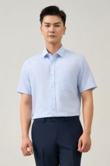 Sơ mi nam cộc tay May 10 form RegularFit mã 010124107GB AK593