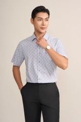 Sơ mi nam cộc tay May10 form RegularFit mã 010124195ONGB AH390