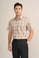 Sơ mi nam cộc tay May10 form RegularFit mã 010124195ONGB AK612