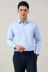Sơ mi nam dài tay xanh GrusZ form RegularFit mã 010124902GZ AM063