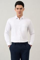 Sơ mi nam dài tay trắng GrusZ form RegularFit mã 010124902GZW AT045