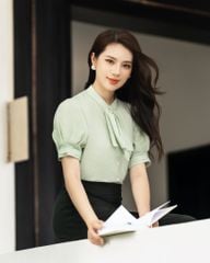 Sơ mi công sở lụa cotton May10