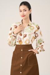 Sơ mi nữ dài tay GrusZ mã 010224907GZDT VK121