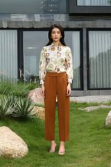 Quần nữ baggy ống rộng đai chéo GrusZ