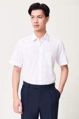 Sơ mi nam cộc tay May 10 form Regular gấu bằng mã  010123902WON AR745
