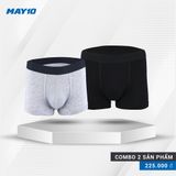  Quần lót nam May 10 mã 337/21QS-B03 Đen+Ghi nhạt 