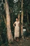 Đầm maxi nữ cắt phối lạ mắt 
