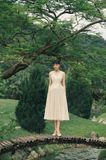  Đầm maxi linen thanh lịch 