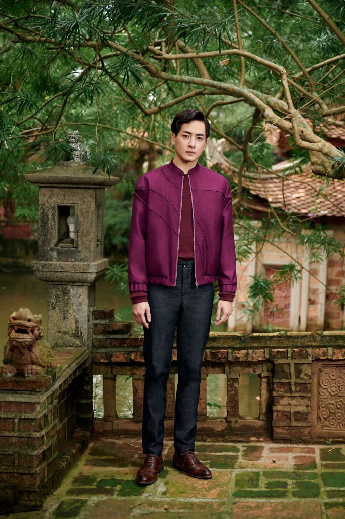 Áo bomber da nỉ trẻ trung