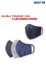 Khẩu trang vải 3 lớp kháng khuẩn. LH: 0919.63.66.28