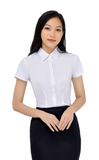  Sơ mi nữ trắng cộc tay 010222313W#AT011 
