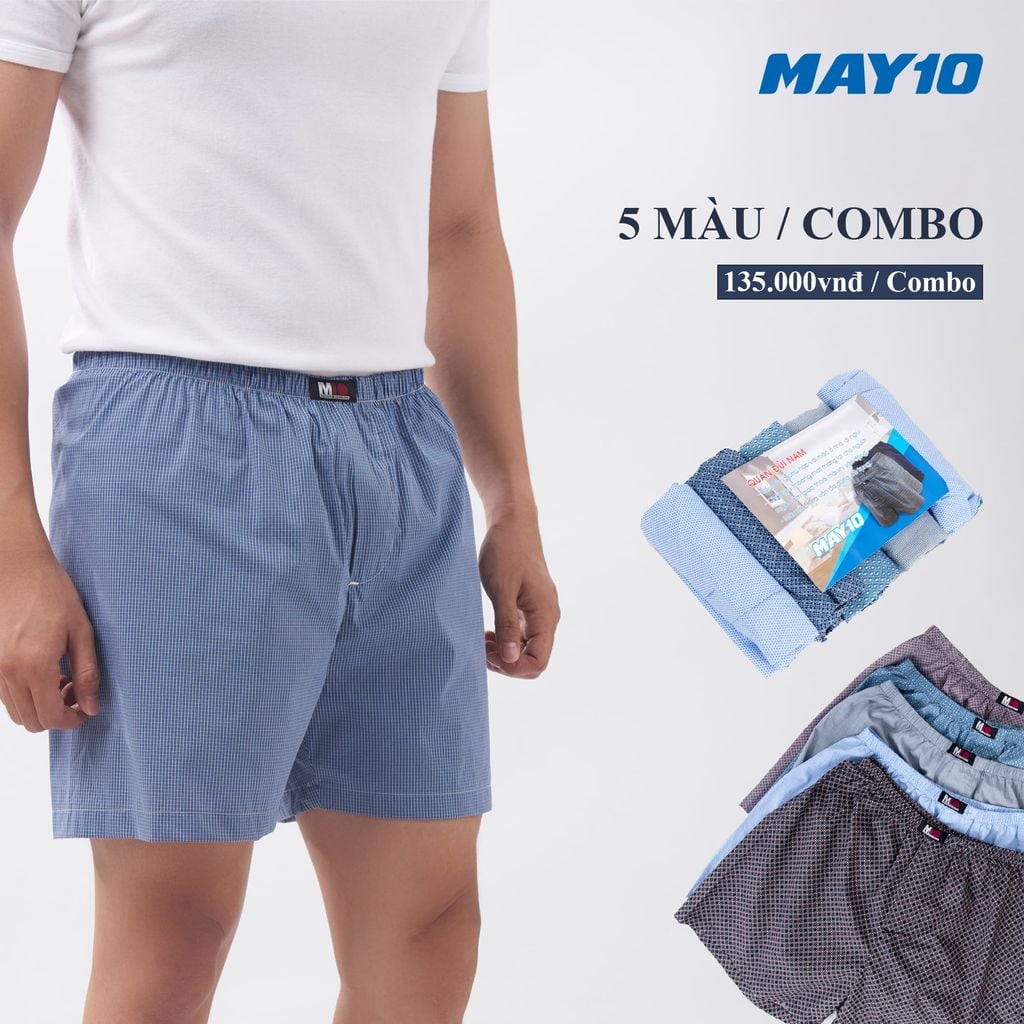 Combo 5 quần đùi May 10 mới 135k
