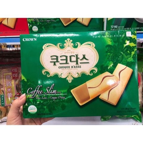  Bánh quy kẹp kem Crown Vị Coffee Hàn Quốc hộp 72g 
