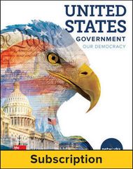 United States Government: Our Democracy, Student Learning Center, 1-year subscription