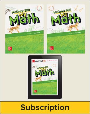 McGraw-Hill My Math 2018 1-year Student Bundle, Grade 4