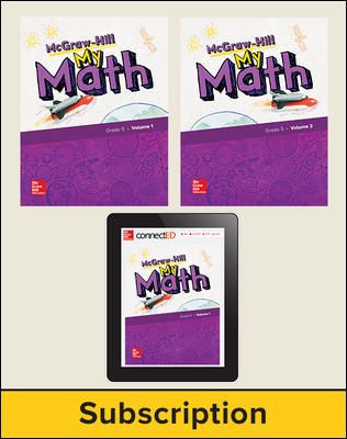 McGraw-Hill My Math 2018 1-year Student Bundle, Grade 5