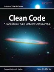 Clean Code:A Handbook of Agile Software Craftsmanship