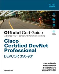 Cisco Certified DevNet Professional DEVCOR 350-901 Official Cert Guide, 1st edition