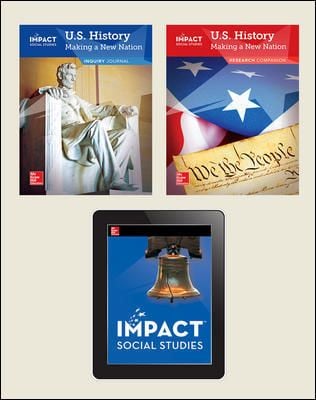 IMPACT Social Studies, U.S. History: Making a New Nation, Grade 5, Foundational Print & Digital Student Bundle, 1 year subscription