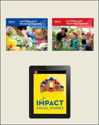 IMPACT Social Studies, Learning and Working Together, Grade K, Foundational Print & Digital Student Bundle, 1 year subscription