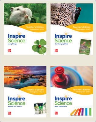 Inspire Science Grade K, Print Teacher's Edition Bundle (Units 1-4)