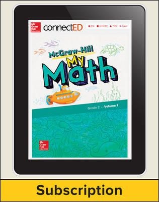 McGraw-Hill My Math, Student Center 1 Year Subscription Grade 2