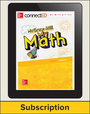 McGraw-Hill My Math, Student Center 1 Year Subscription Grade K