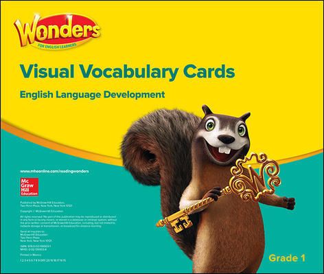 Reading Wonders for English Learners Visual Vocabulary Cards Grade 1