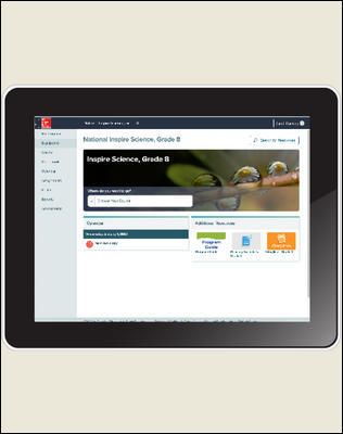 Inspire Science: Integrated G8 Digital Teacher Center 1-year subscription