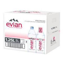 Thùng Nước Khoáng Evian 1.25L