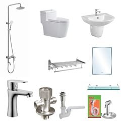 ComBo thiết bị vệ sinh 10 món BRODA
