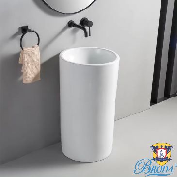 Chậu rửa LAVABO Đứng LIỀN KHỐI 1127-2 BRODA