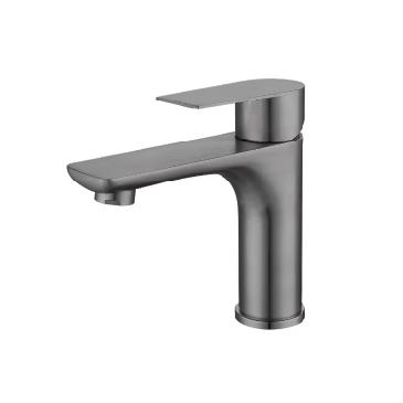 Vòi Lavabo Nóng Lạnh Xám INOX 20cm INOX CB09-8 FAHKLER
