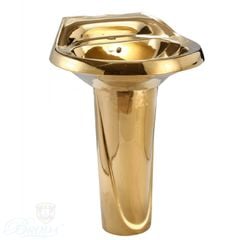 Chậu Rửa Lavabo sứ mạ Vàng BRODA 9545-1