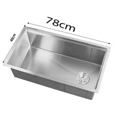 Chậu Rửa Chén 1 hố Âm sus 304 KT 78x40cm