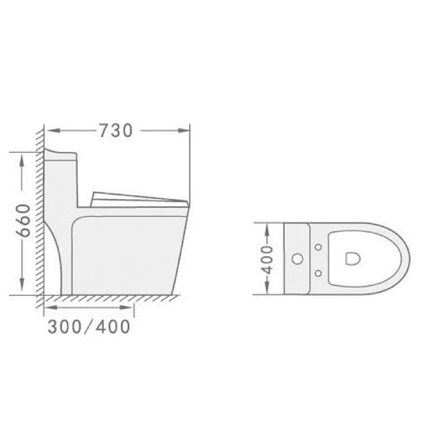 Bồn Cầu Một Khối 507 BRODA