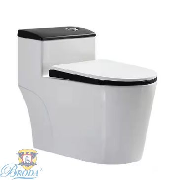 Bồn CẦu Liền Khối Lắp Đen BRODA 5017