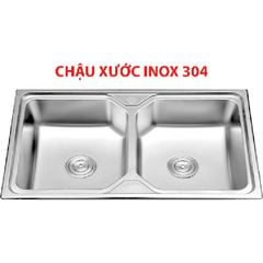 Chậu rửa Chén 2 Hộc inox  KT 90*50 BRODA