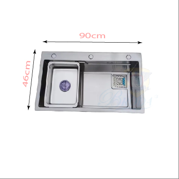 Chậu Rửa Chén 1 Hố SUS 304 KT 90x46cm FAHKLER