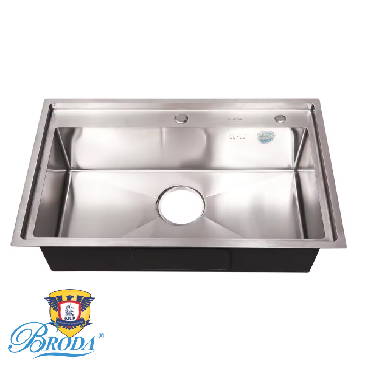 Chậu Rửa Chén 1 Hố KT 80x48 sus 304 FAHKER