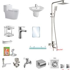 ComBO Thiết Bị Vệ Sinh 14 Món