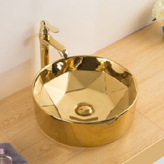Chậu LAVABO TÔ SỨ MẠ VANG   85112A