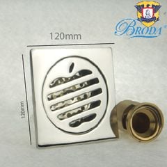 PHỄU THU SÀN CHỐNG HÔI  12X12CM INOX