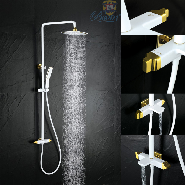 Sen CÂy Lạnh Một Đường Nước Đồng Thau Mầu Vàng TrắngA55-1