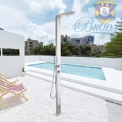 Sen Đặt Sàn Ngoài Trời Vuông Inox Bể Boi FAHKLER