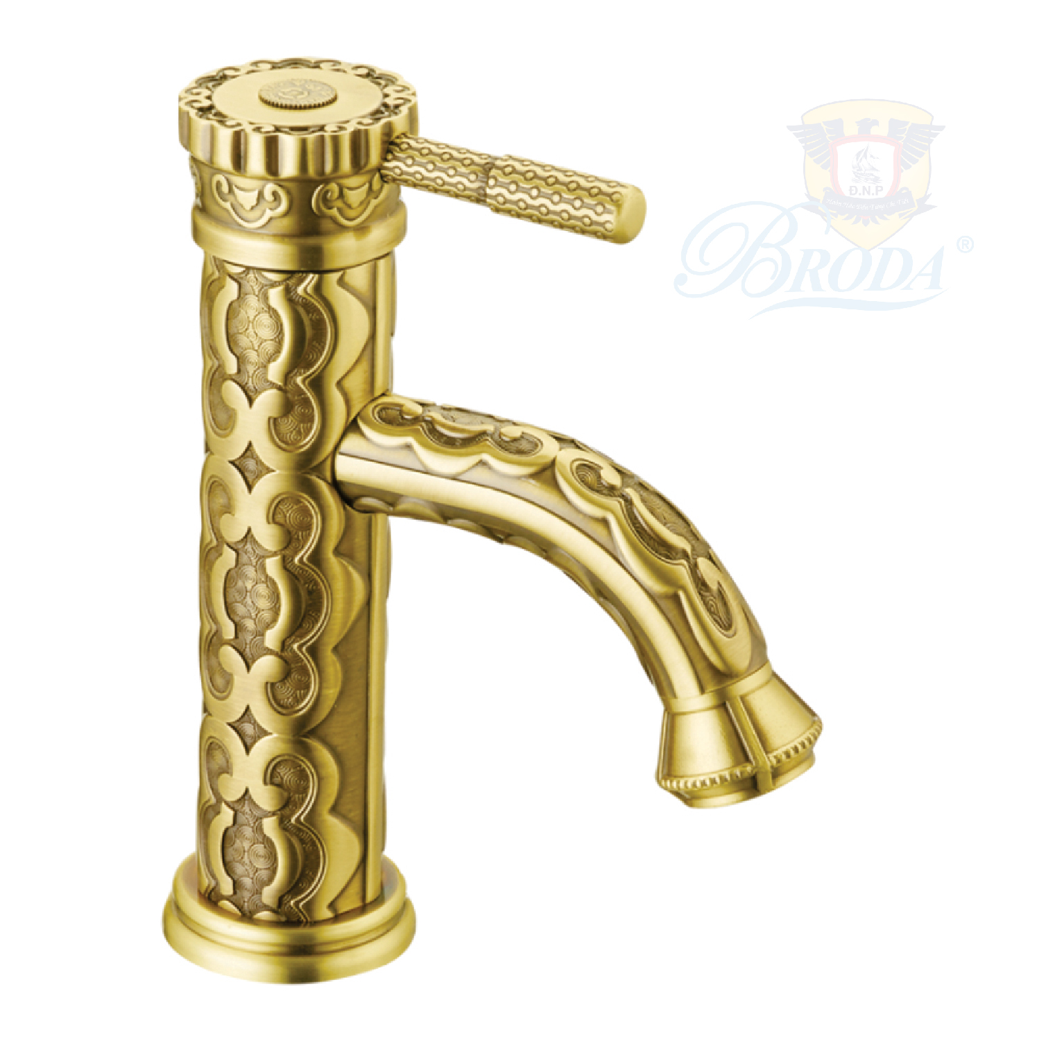 Vòi lavabo nóng lạnh 25cm cổ điển BRODA 9872