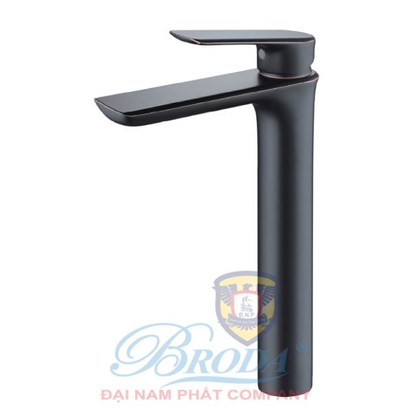 Vòi lavabo Nóng LẠNH 3 Rửa Mặt mầu đen CAO 30CM FAHKLER