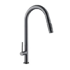 Vòi Rửa Chén Lạnh Rút Dây  NANO Xám FAHKLER