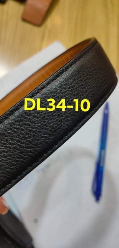  DL34M-10 -  dây MINK đen vân hạt mềm bản 3.4cm 